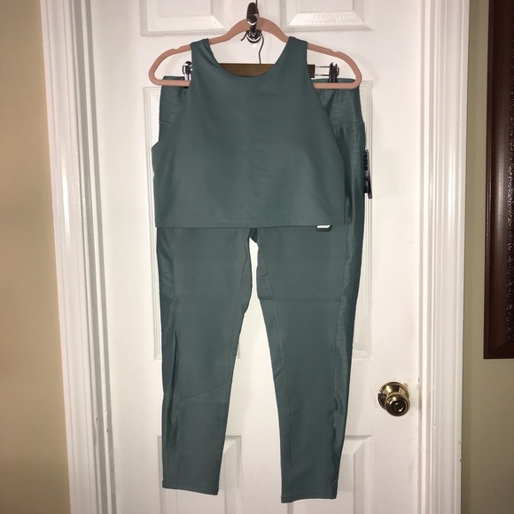 NWT MTA Sports Premium Leggings & Matching Sports Bra Crop...
